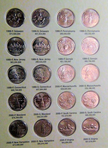 Juego estatal Harris V1 - Washington Quarters 1999 - 2003 - 50 monedas tanto P&D #106 - Imagen 4 de 7