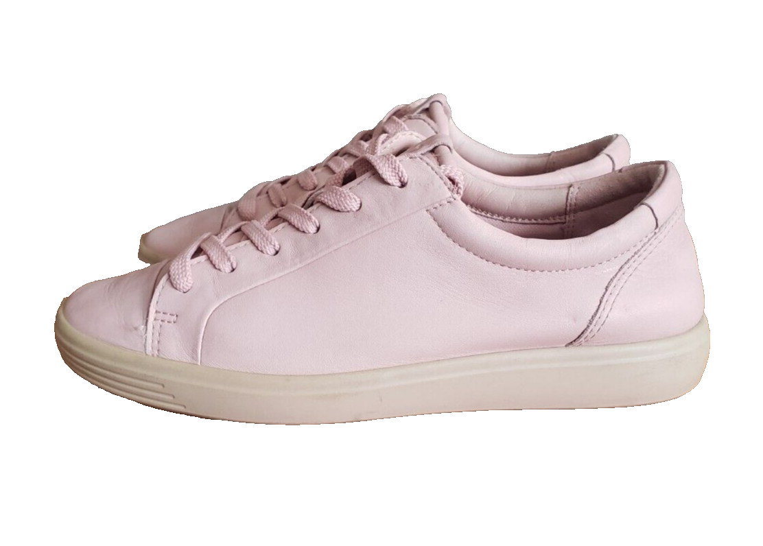 Ecco Soft 7 Women's Light Pink Lace Up Low Top Athletic Sneaker Size 6.5  EUR 37 image 6