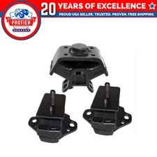 Fits 1993-1994 Toyota 4Runner 3.0L AUTO Front L&R Motor & Trans Mount 3PCS :