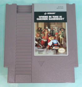 Where in Time is Carmen Sandiego (NES 1991) Nintendo Game, Manual, Box, Book