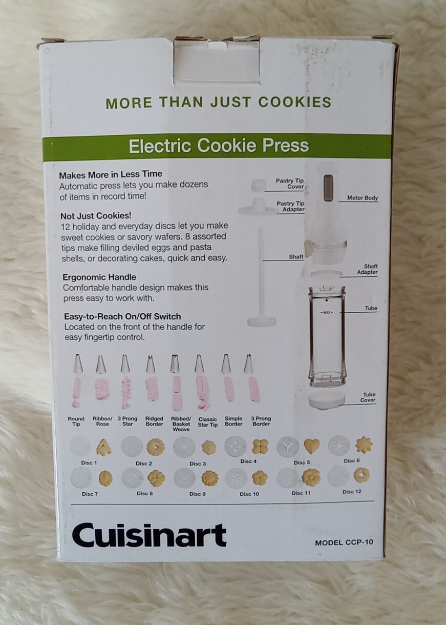 Cuisinart CCP10 Electric Cookie Press for sale online eBay
