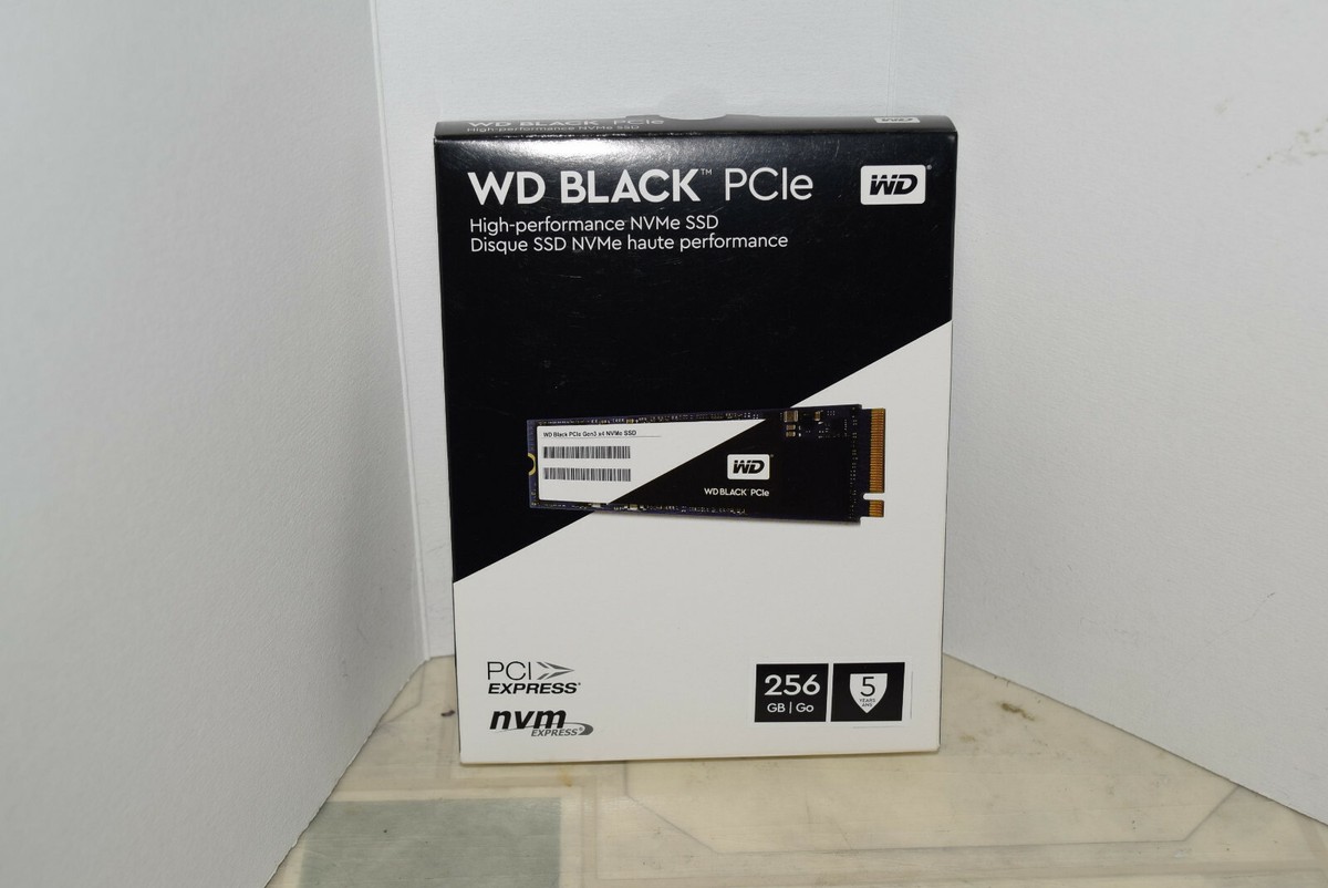 Western Digital Black PCIe NVMe SSD Hard Drive 256GB: WDS256G1x0C