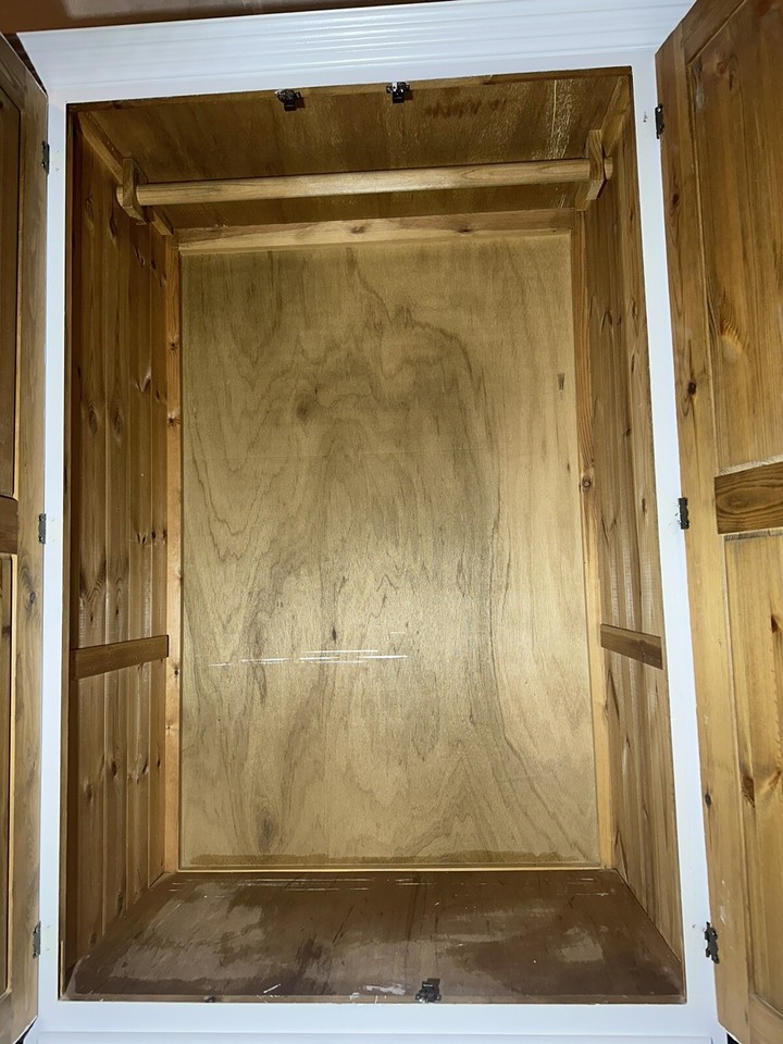 Solid pine wardrobe with Top Box eBay