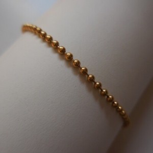 Authentic Child Bracelet Gold Plated Metal Pearl Vintage Jewelry Creation France N4149