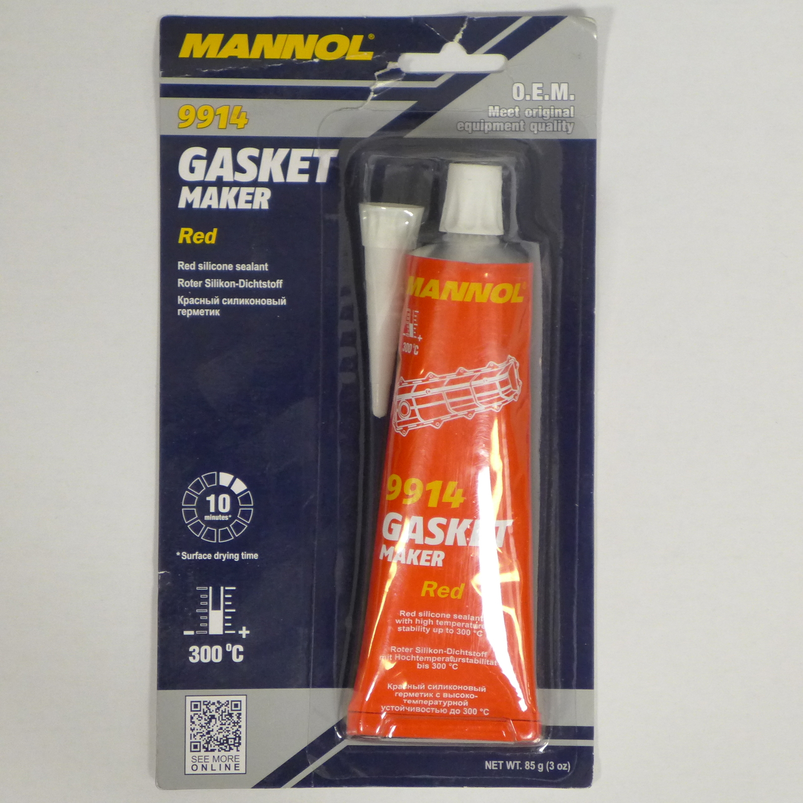 Mannol Gasket Maker Silikondichtung schwarz grau rot 9912 9913 9914 85g