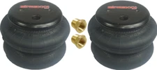 2 standard 2600 bags 3/8"npt port air springs air ride suspension