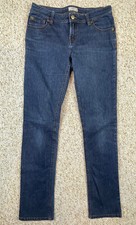 SO Women's Straight leg Size 7, Mid Rise Embroidered Pockets Denim Jeans 32x32 