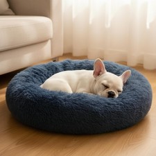 Comfort Donut Dog Bed - Ultra-Soft Pet Bed with Neck , 3 Sizes Machine Washa...