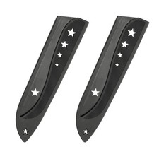 2Pcs Safety Knife Covers Sleeves for 7.9" Chef Knives, Black