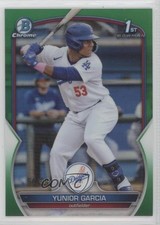 2023 Bowman Chrome Prospects Green Refractor 54/99 Yunior Garcia #BCP-142 4z8