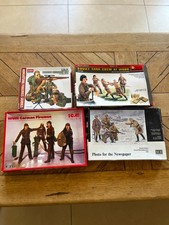 Lot de 4 boites maquettes militaire