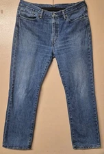 Levis 514 Jeans Blue Denim Regular Fit Straight Leg Size W38 L32