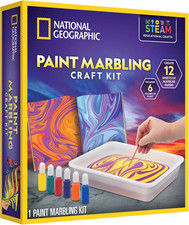 National Geographic Marbling Paint Craft Kit to Create Marble Art for Kids