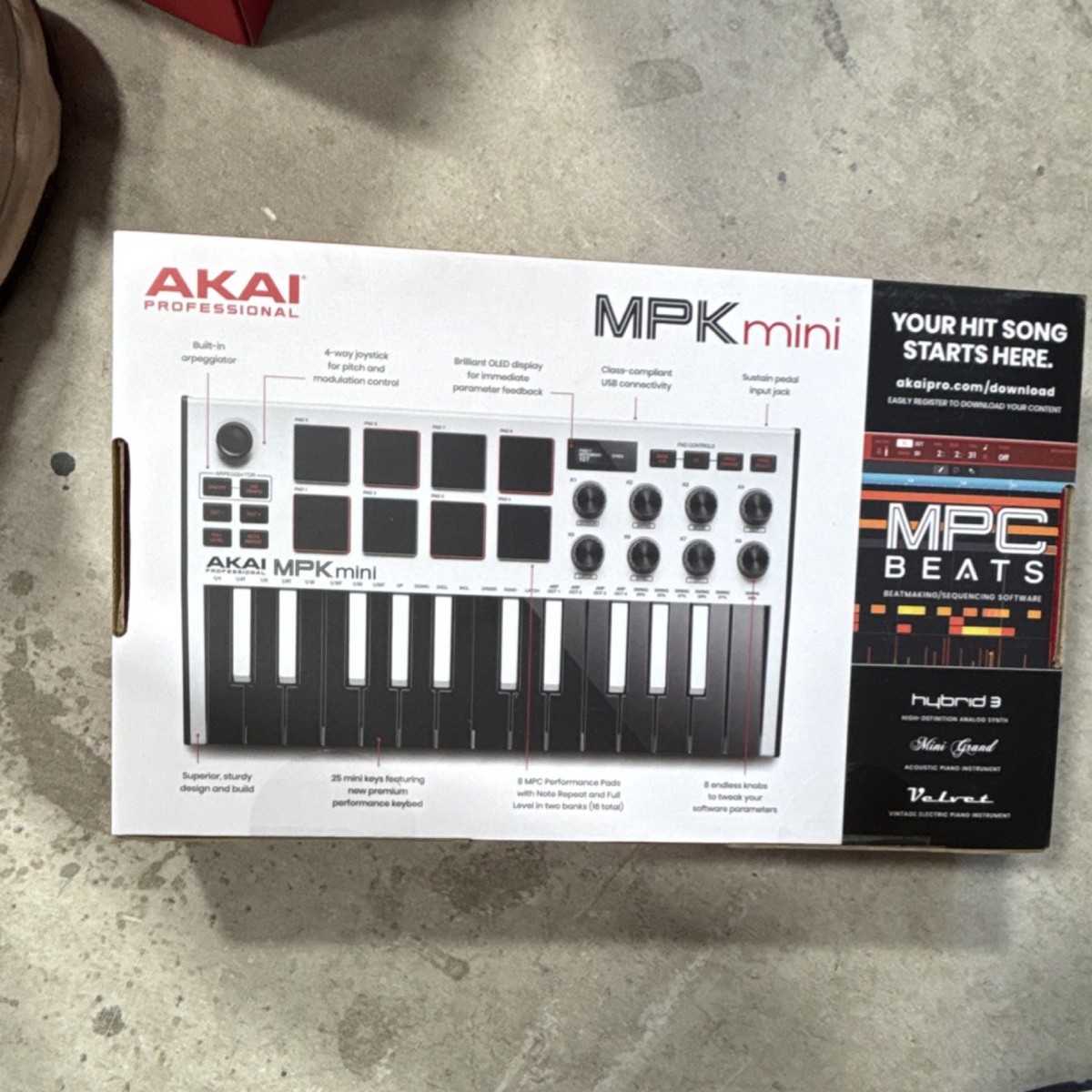 Akai Professional MPK mini Special Edition White MIDI Keyboard 25