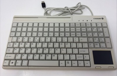 Cherry SPOS G86-61411EUAEAA Beige 123-Key, USB Keyboard w/ Touchpad  - Tested
