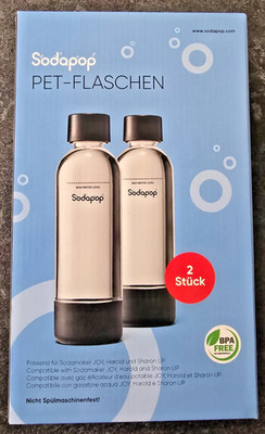 Soda Pop PET Ersatzflasche Duo Set, 2xSprudelflasche 850 ml