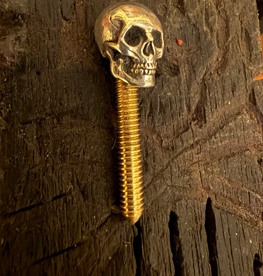 Sterling silver /brass contact screw by Flintlock Silver.