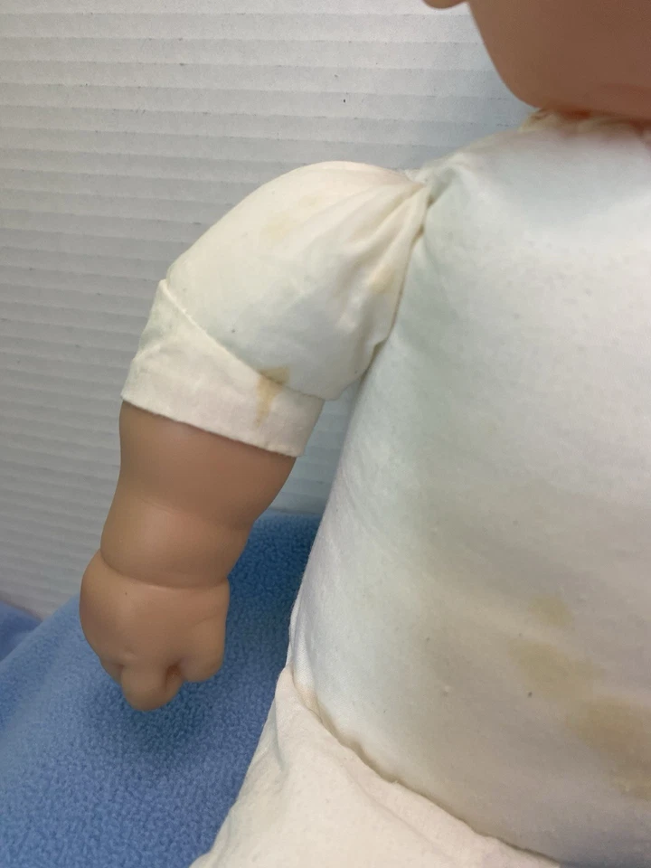 Berenguer Baby Doll Soft Body Blue Glass Eyes Molded Hair JC Toys - Image 4 of 4