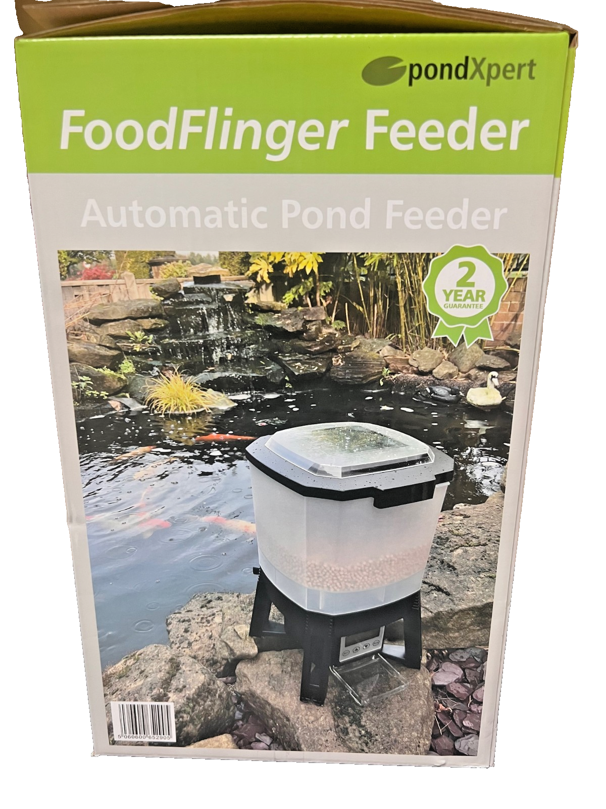 Pondxpert Fish Feeder Automatic Food Flinger Solar Koi Pond Feeder 6 Litre