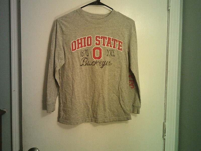 J America Sportswear Ohio State Buckeyes Long Sleeve Size Youth Lg