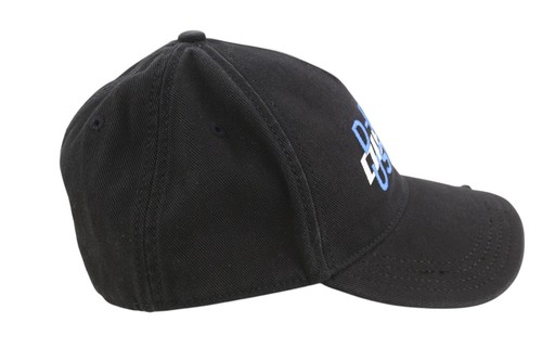 DIESEL C-Stone Men Cap 2 Baseball D-Rill Usion Embroidered Black Cotton RRP€70 - Picture 4 of 14
