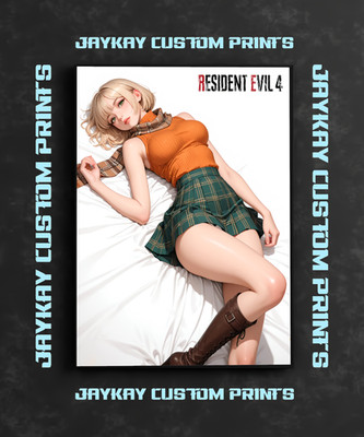 Resident Evil Sexy Ashley Graham Poster Print - No Frame