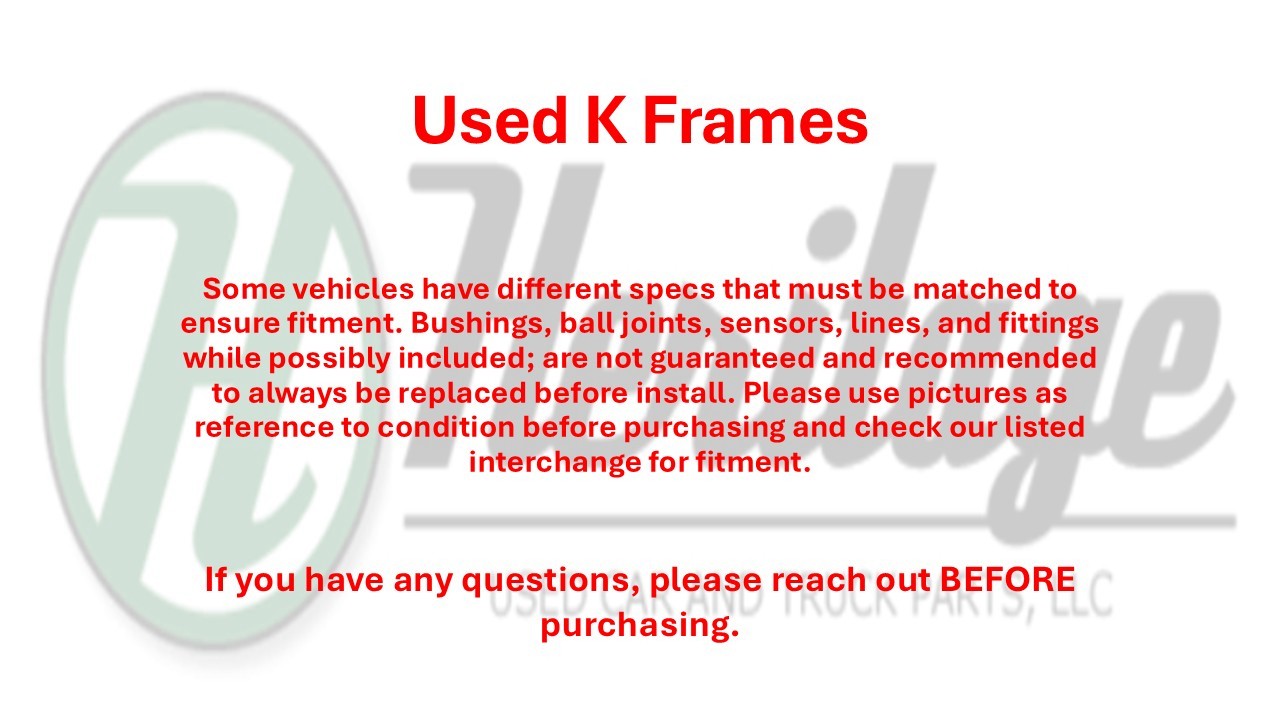 Bentley Turbo R 2007-2012 Rear Left Crossmember P/N 23227402