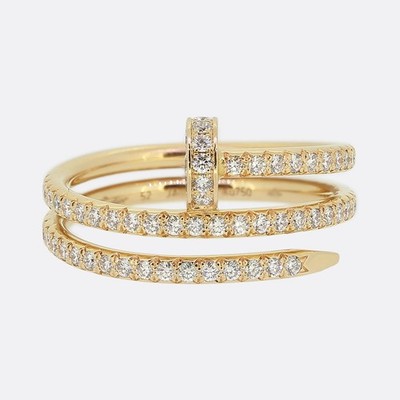Cartier Juste un Clou Pavé Diamant Ring Größe M (52)