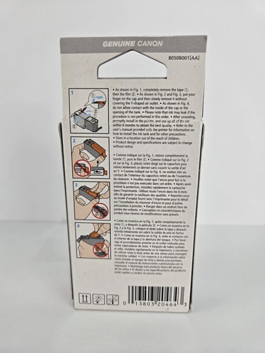 Genuine Canon 255 XXL Black Extra High Yield Ink Cartridge 8050B001 New Sealed - 第 2/7 張圖片