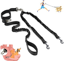 Double Dog Leash - Dual 360 No Tangle Two Dogs Leash for Small to Large Dogs - A
