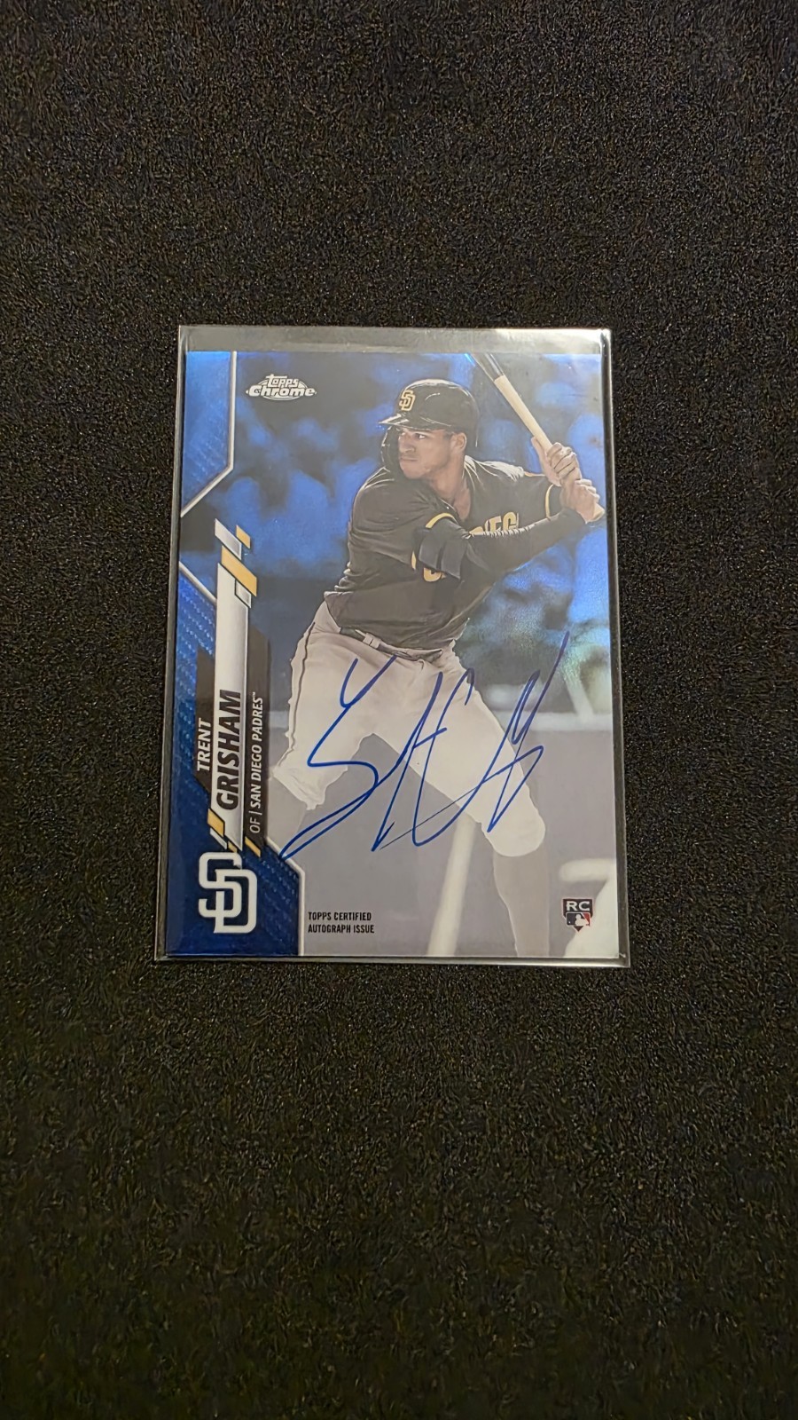 2020 Topps Chrome  Rookie Autographs Trent Grisham #RA-TGR BL Refractor 147/150 