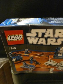 Star Wars LEGO Battle Pack Lot; 7913 Clone Trooper, 7914 Mandalorian, New Sealed