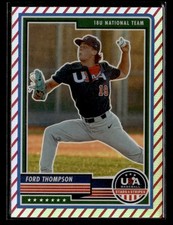 2023 Panini Stars & Stripes USA Baseball #17 Ford Thompson Stripes Card