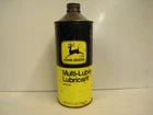 Vintage John Deere Multi-Luber AN11100 Oil Can 32 Ounces Lubricant EMPTY