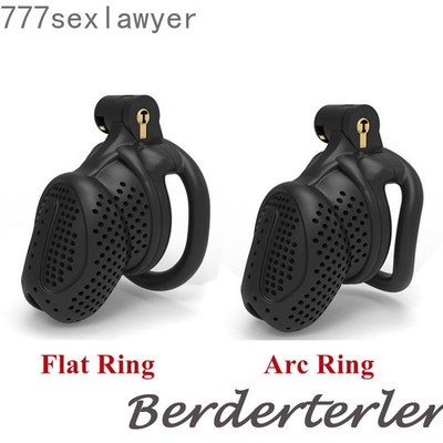 New Male Chastity Cage Bee-hive Design Breathable Ring Lightweight Chastity Lock