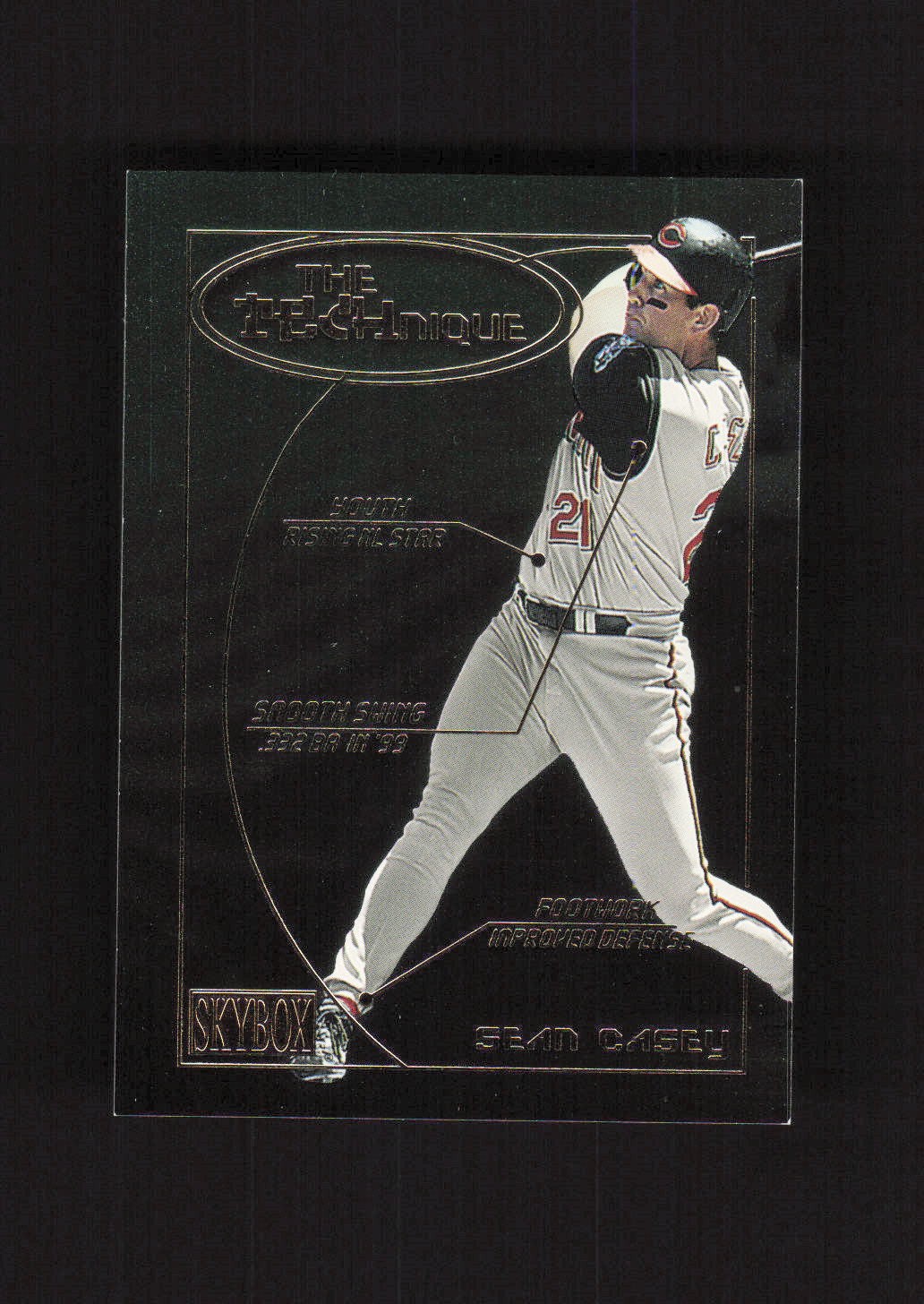 2000 SkyBox Technique #3T Sean Casey Cincinnati Reds