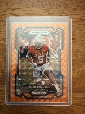 2024 Panini Prizm Draft Picks - Bijan Robinson #14 Orange Finite Prizm /39