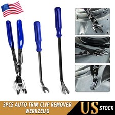 Set 3pcs Auto Trim Clip Remover Tool Removal Pliers Fastener Door Panel Retainer