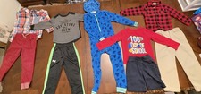 Gently Used Size 4 Boys Clothes For The Week Including Pajamas, Shirts And Pants
