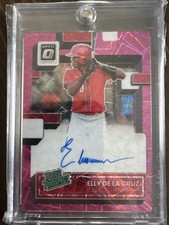 2022 Panini Optic Elly De La Cruz Pink Velocity Rookie #/25