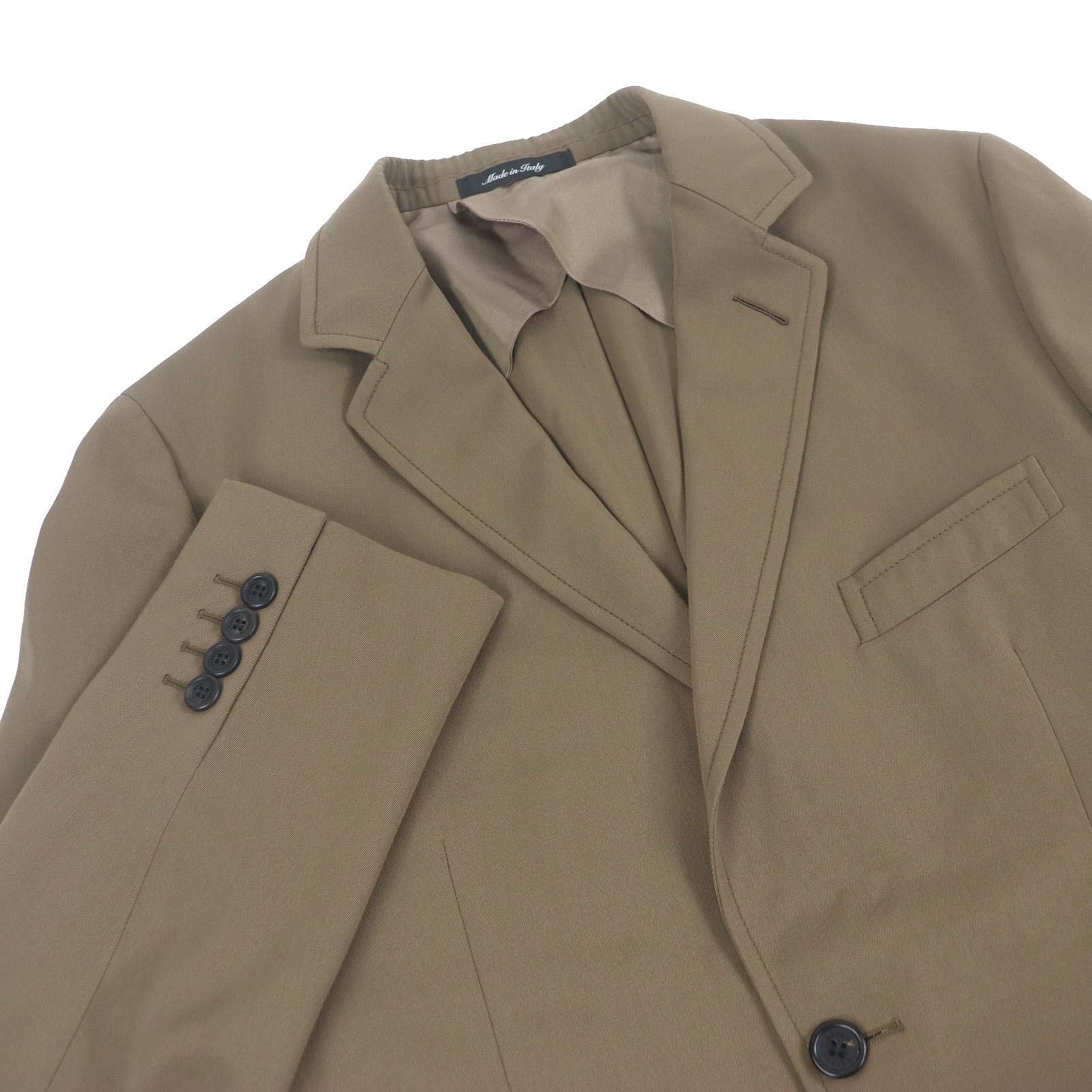 Dunhill tailored jacket logo button single beige … - image 2