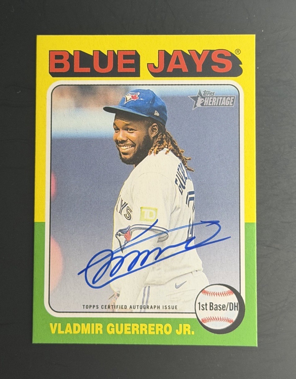 2024 Topps Heritage Vladimir Guerrero Jr. Real One Auto