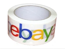 1 Roll 2in x 75 yds Official eBay Branded Packaging Packing Sealing Carton Tape