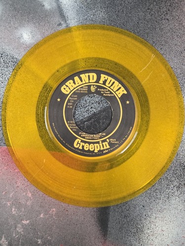 Grand Funk Railroad We're An American Band Lp 1973 Yellow/gold Colored Vinyl VG - Picture 5 of 6