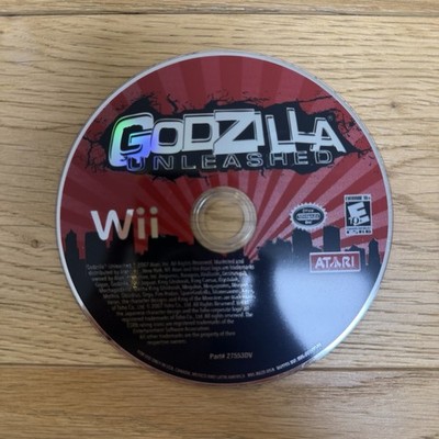 Godzilla Unleashed Wii Game Disc Only Tested Works Nintendo Atari 2007 Authentic