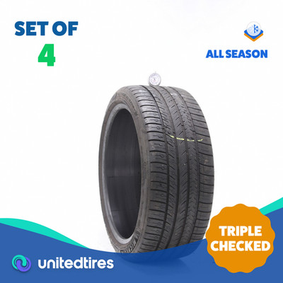Set of (4) Used 235/40ZR19 Michelin Pilot Sport All Season 4 96Y - 5.5-7/32