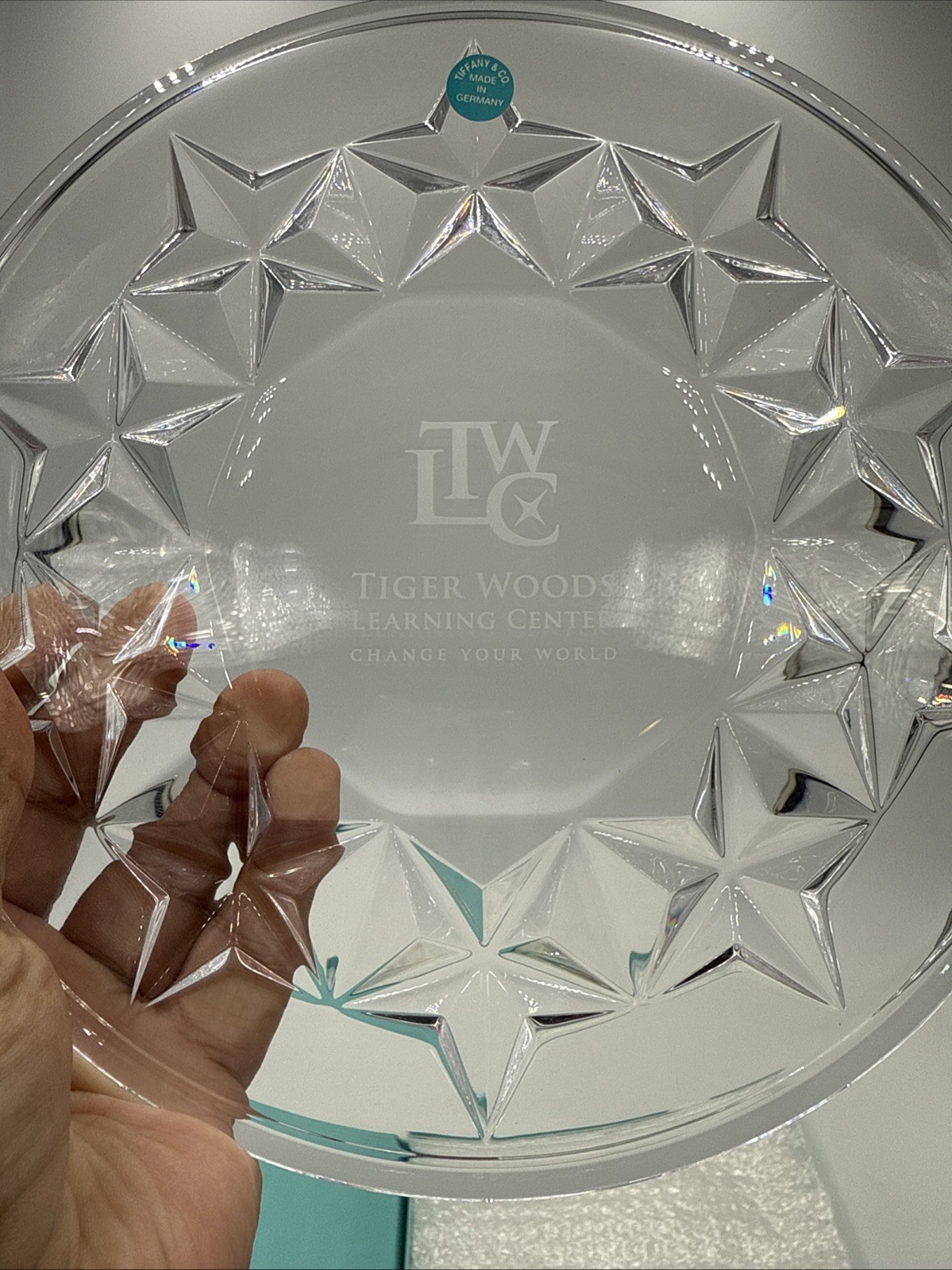 RARE Tiffany & Co Tiger Woods Learning Center Block Party 07' VIP Plate - second product detail image