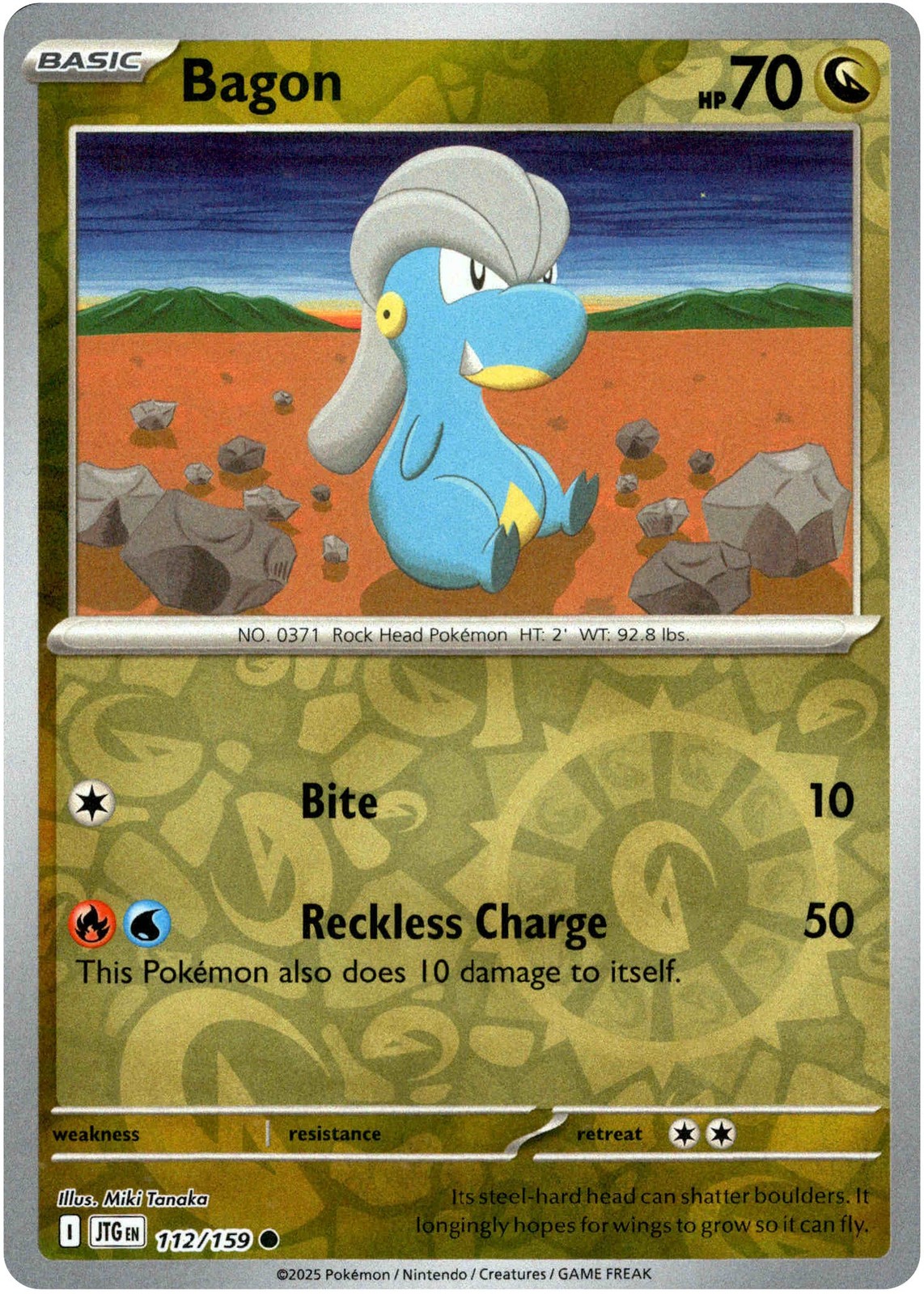 Bagon - 112/159 - Journey Together - Reverse Holo