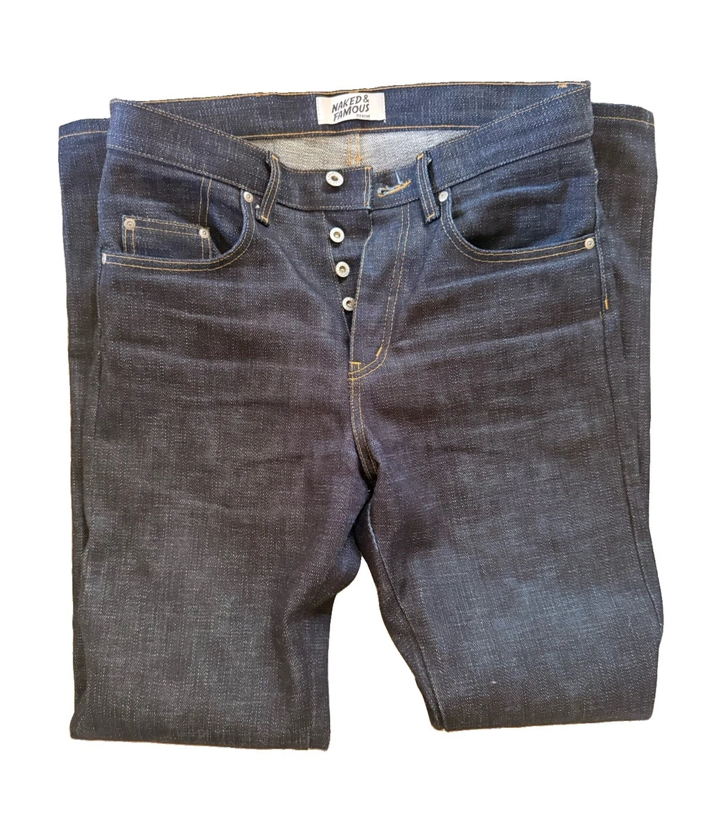 Naked & Famous Denim Button Regular Size Jeans for Men for sale | eBay