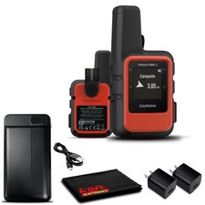 Garmin inReach Mini 2 Satellite Communicator Flame Red with Battery Charger